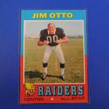 1971 TOPPS FOOTBALL #151 JIM OTTO OAKLAND RAIDERS GREAT EYE APPEAL PACK FRESH