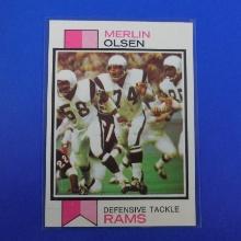 1973 TOPPS FOOTBALL #479 MERLIN OLSEN LOS ANGELES RAMS SHARP