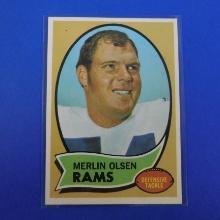 1970 TOPPS FOOTBALL #237 MERLIN OLSEN LOS ANGELES RAMS PACK FRESH SHARP