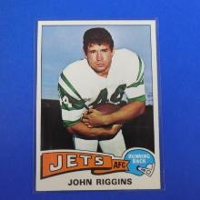 1975 TOPPS FOOTBALL #313 JOHN RIGGINS NEW YORK JETS SHARP NICE EYE APPEAL