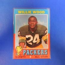 1971 TOPPS FOOTBALL #55 WILLIE WOOD GREEN BAY PACKERS VERY NICE EYE APPEAL