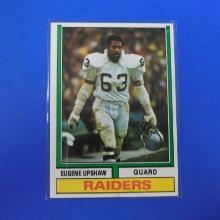 1974 TOPPS FOOTBALL #65 EUGENE GENE UPSHAW RAIDERS VERY NICE