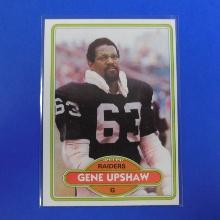 1980 TOPPS FOOTBALL #449 GENE UPSHAW RAIDERS VERY NICE