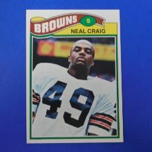 1977 TOPPS FOOTBALL #348 NEAL CRAIG CLEVELAND BROWNS