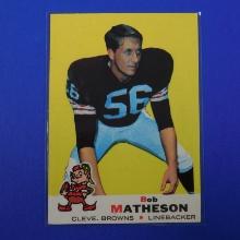 1969 TOPPS FOOTBALL #27 BOB MATHESON CLEVELAND BROWNS