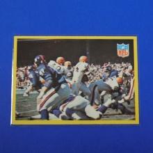 1967 PHILADELPHIA FOOTBALL #193 CLEVELAND BROWNS VS NEW YORK GIANTS 1966