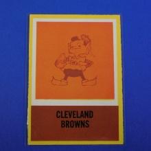 1967 PHILADELPHIA FOOTBALL #48 CLEVELAND BROWNS BROWNIE ELF LOGO