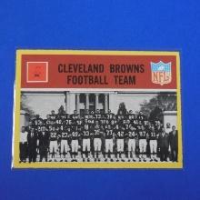 1967 PHILADELPHIA FOOTBALL #37 CLEVELAND BROWNS TEAM CARD