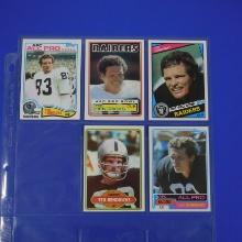 1980'S TOPPS FOOTBALL TED HENDRICKS FOOTBALL CARD LOT OAKLAND RAIDERS