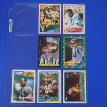 1980'S TOPPS FOOTBALL KELLEN WINSLOW SR FOOTBALL CARD LOT CHARGERS