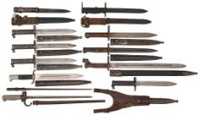 Miscellaneous Military Rifle Bayonets Lot of 12