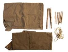 Lot of Five WW1 Era US Cavalry Ponchos, Shelters, and Accessories