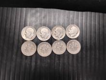 (24) ROOSEVELT DIMES (15) 1946, (4) 1947, (4) 1948 AND (1) 1949