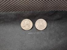 (2) SILVER 1944 WASHINGTON QUARTERS