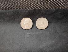 (2) SILVER 1954 WASHINGTON QUARTERS