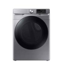 Samsung - 7.5 Cu. Ft. Stackable Smart Electric Dryer with Steam Sanitize+ - Platinum