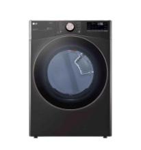 LG - 7.4 Cu. Ft. Stackable Smart Electric Dryer with Steam and Built-In Intelligence - Black Steel