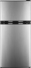 Insignia? - 4.3 Cu. Ft. Mini Fridge with Top Freezer and ENERGY STAR Certification - Stainless Steel