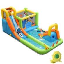 Inflatable Water Slide Park Bounce House Climbing Wall