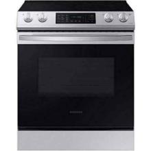 SAMSUNG 6.3 cu ft Smart Slide-in Electric Range with Convection Stainless Steel