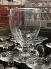 (45) Glass Goblets and Carrying Cases