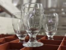 (253) Glass Goblets and Carrying Cases