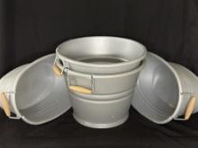 (4) Plastic Handled Buckets