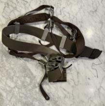 Military Bundeswehr old field coupling textile coupling lock HARNESS