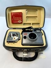 Ansco Cadet II Outfit in Hard Carrying Case with Flash and Film Used