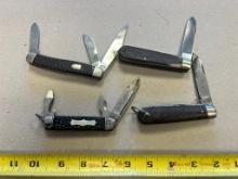 4- US Made multi purpose knives, Craftsman electrician knife has weak backspring