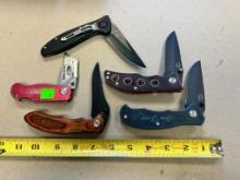 5- Folding Lockback Pocket knives