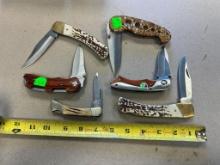 6- Folding Lockback Pocket knives