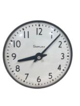 Simplex School Style Electric Clock, works, 19" across, Craftsman Exclusive Engine