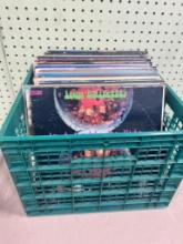 Crate of Vinyl Records: Iron Butterfly, 3 Dog Night, Lionel Ritchie, Billy Joel +