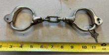 1800's Bean Cobb Handcuffs w/ key