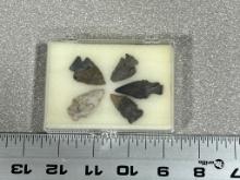 Arrowheads lot of 5 Birdpoints Ohio