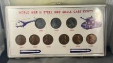 WW2 Steel and Shell Casing Cent set