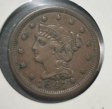 1847 Liberty Head Large Cent