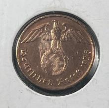 1938D Germany 2 Reichspfennig