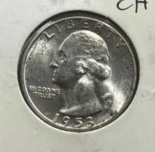 1953 Washington Quarter, 90% silver, BU