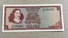 1967 S Africa 1 Rand Banknote, UNC