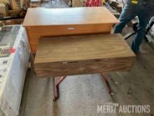 Drop leaf table, and desk