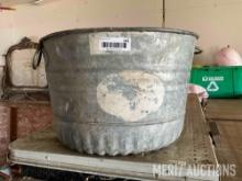 Galvanized bussell basket