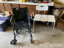 Wheel chair and shower chair