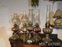 (5) kerosene lamps