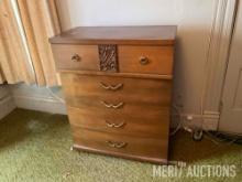 6 drawer dresser with mirror, 5 drawer chest of drawers