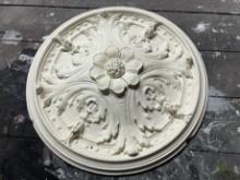 ORNATE CHANDELIER CEILING MEDALLION - PLASTER