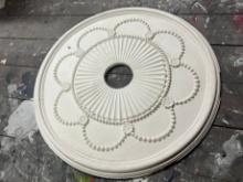 ORNATE CHANDELIER CEILING MEDALLION - PLASTER