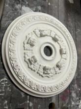 ORNATE CHANDELIER CEILING MEDALLION - PLASTER