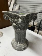 ORNATE COLUMN / STAND - PLASTER (PAINTED)